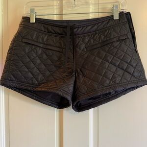 Quilted Black Women's Shorts